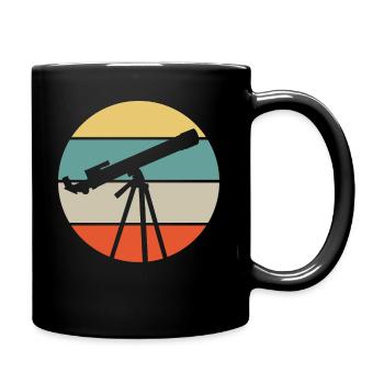 Telescope astronomy - Full Colour Mug - black - Right
