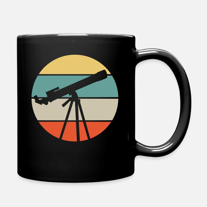 Teleskop Astronomie - Tasse einfarbig - Schwarz
