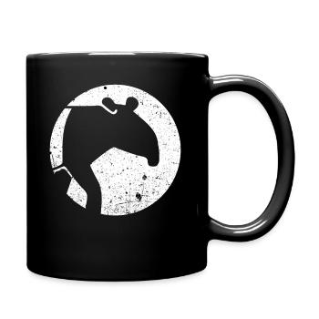 Tapir Tapire Zootier - Tasse einfarbig - Schwarz - Rechts