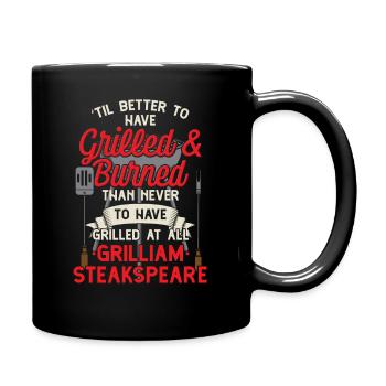 Funny BBQ BBQ Griller Shirt - Mug uni - noir - Droite