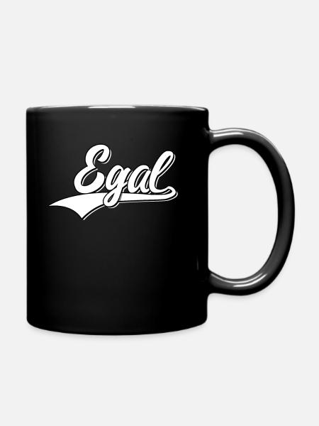 Egal Meme Schlager Lustig - Tasse einfarbig - Schwarz