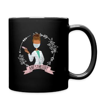Anesthesiologist gift - Full Colour Mug - black - Right