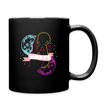 sage-femme - Mug uni - noir - Droite