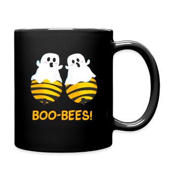 BOO-BEES! Bees or ghosts? - Full Colour Mug - black - Right