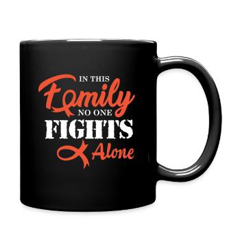 Leukämie Chemo Geschenk - Tasse einfarbig - Schwarz - Rechts