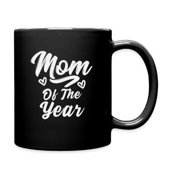 Mom of the year - Full Colour Mug - black - Right