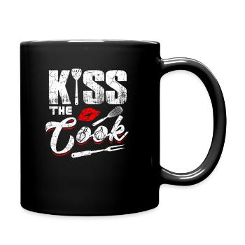 Embrassez le cuisinier - Mug uni - noir - Droite