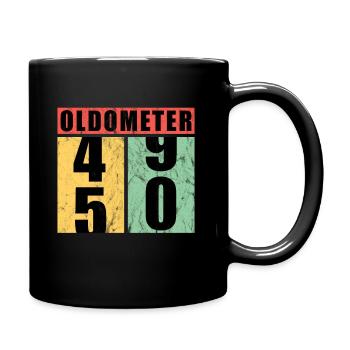 50th birthday gift fifty years - Full Colour Mug - black - Right