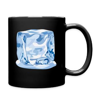 cubes de glace - Mug uni - noir - Droite