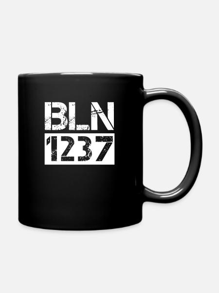 BLN Gegründet 1237 Berliner Liebe 030 Geschenk - Tasse einfarbig - Schwarz