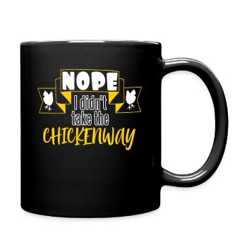 Chickenway mountain bike - Full Colour Mug - black - Right