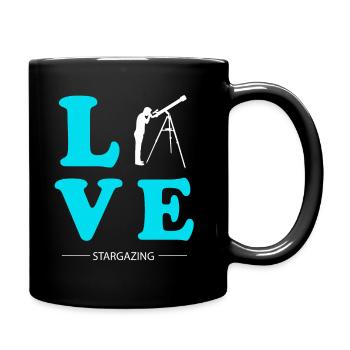 STARGAZING LOVE - Full Colour Mug - black - Right