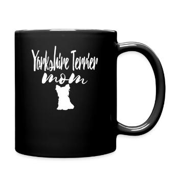 Yorkshire Terrier Mom - Tasse einfarbig - Schwarz - Rechts
