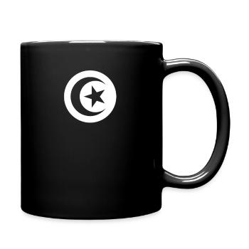 Tunesien Tunesische Flagge Tunesische Republik - Tasse einfarbig - Schwarz - Rechts