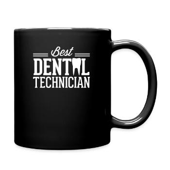 Team dental technician dental technician dental technology - Full Colour Mug - black - Right