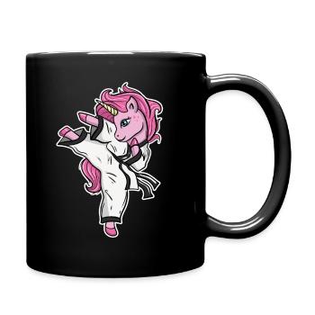 Licorne de Karaté Jiu Jitsu - Mug uni - noir - Droite