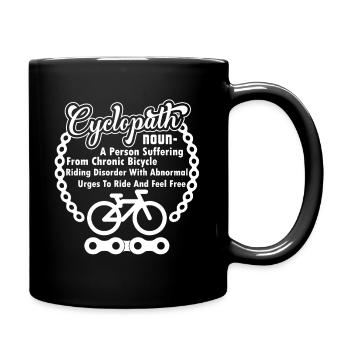 Cycling Cycling Cyclopath Definition - Full Colour Mug - black - Right