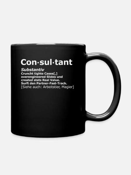 Consultant management consultant - Full Colour Mug - black