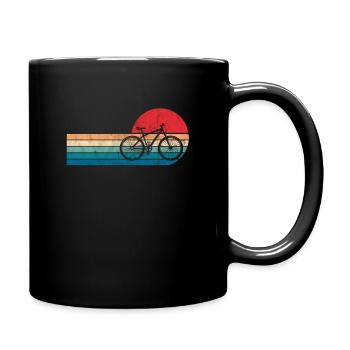vélo de montagne - Mug uni - noir - Droite