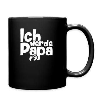 Ich werde Papa | Werdender Vater Werdende Eltern - Tasse einfarbig - Schwarz - Rechts