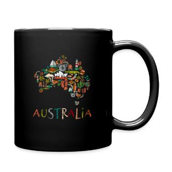 Australia country - Full Colour Mug - black - Right