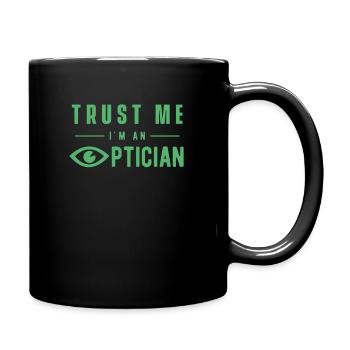 Optics eye glasses optician optician optician - Full Colour Mug - black - Right