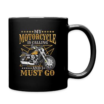 motorcycle - Full Colour Mug - black - Right