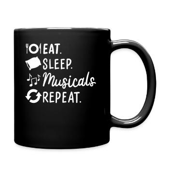 Musical - Tasse einfarbig - Schwarz - Rechts