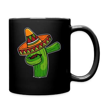 Cactus tamponnant maxico - Mug uni - noir - Droite