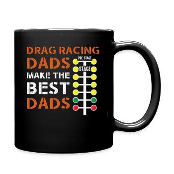 Drag racing père mécanicien dragster racing driver - Mug uni - noir - Droite
