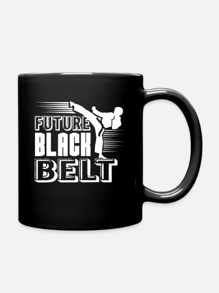 Karate Future Black Belt - Tasse einfarbig - Schwarz