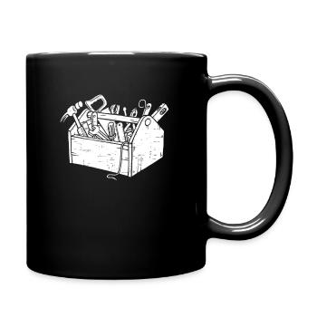 construction worker - Full Colour Mug - black - Right
