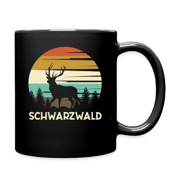 Schwarzwald Black Forest - Tasse einfarbig - Schwarz - Rechts