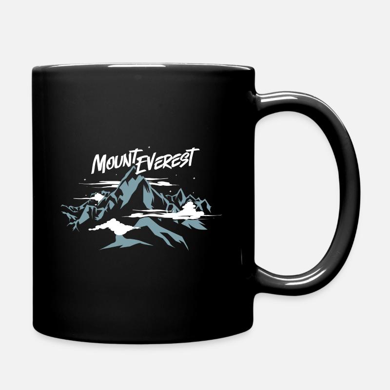 Mount Everest - Full Colour Mug - black