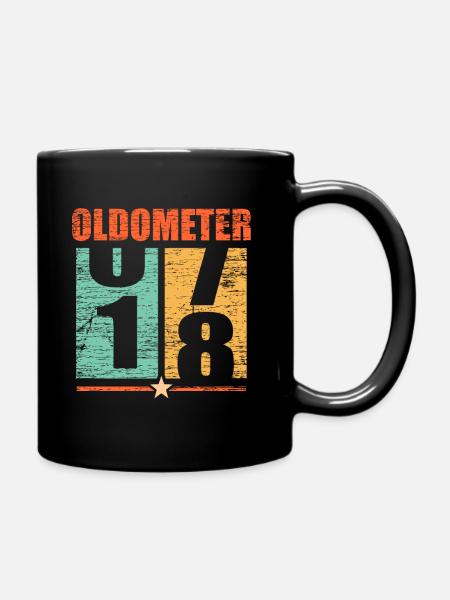 18th birthday - Full Colour Mug - black