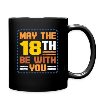 18th birthday - Full Colour Mug - black - Right