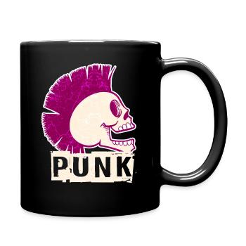Musique punk licorne fille punk rock anarchie - Mug uni - noir - Droite