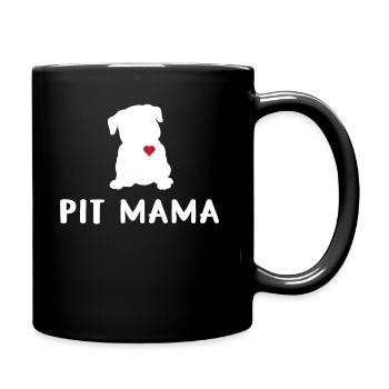 Pit maman pit bull maman animal de compagnie adoption chien - Mug uni - noir - Droite