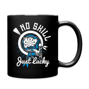 No skill Just Lucky - Tasse einfarbig - Schwarz - Rechts