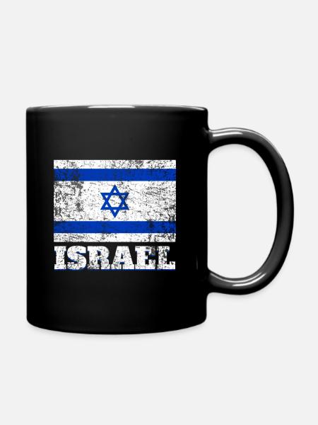 Israel Flagge - Tasse einfarbig - Schwarz