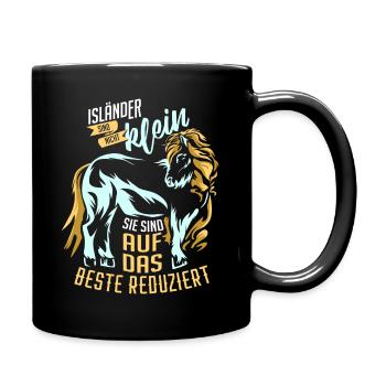 Islandpferd - Tasse einfarbig - Schwarz - Rechts