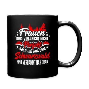 Schwarzwald Black Forest - Tasse einfarbig - Schwarz - Rechts