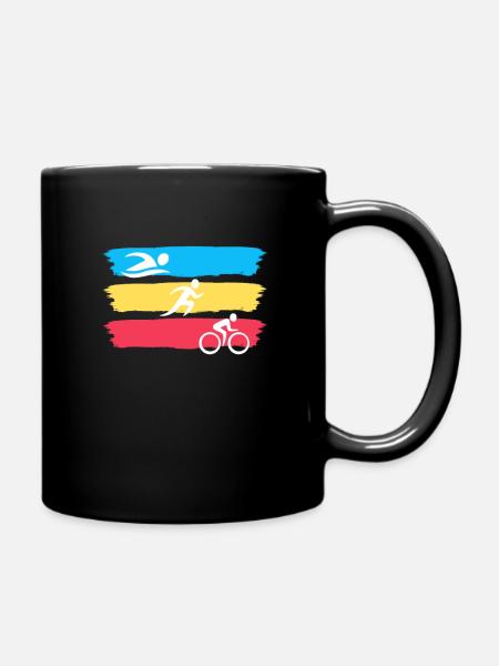 Triathlon - Tasse einfarbig - Schwarz