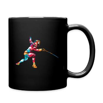 Cadeau d'escrime - Mug uni - noir - Droite