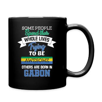 Born in Gabon - Full Colour Mug - black - Right