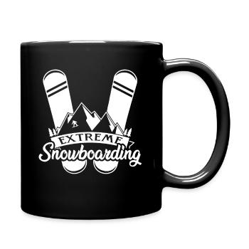 Snowboarding Extreme Snowboarding - Full Colour Mug - black - Right
