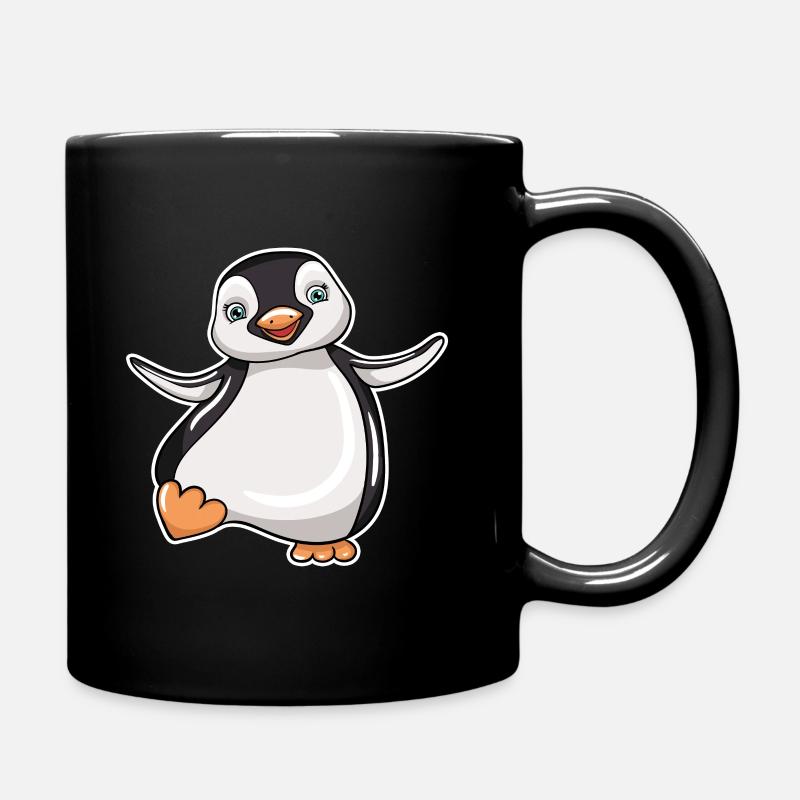 Pinguin - Tasse einfarbig - Schwarz