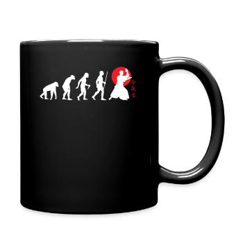 The Aikido Evolution - Aikido Japanese martial - Full Colour Mug - black - Right