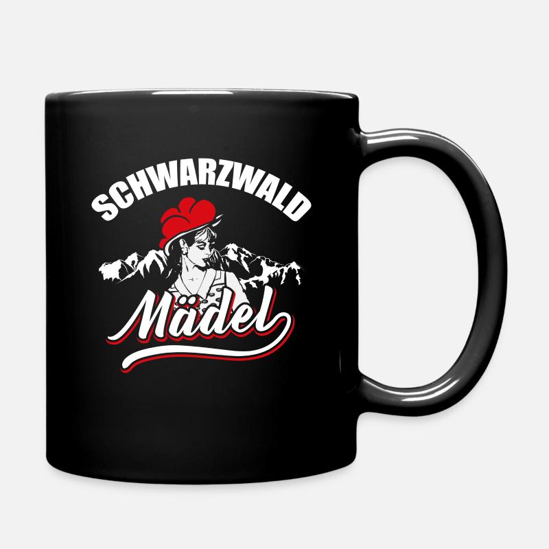 Schwarzwald Bollenhut Black Forest - Tasse einfarbig - Schwarz