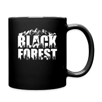 Schwarzwald Black Forest - Tasse einfarbig - Schwarz - Rechts